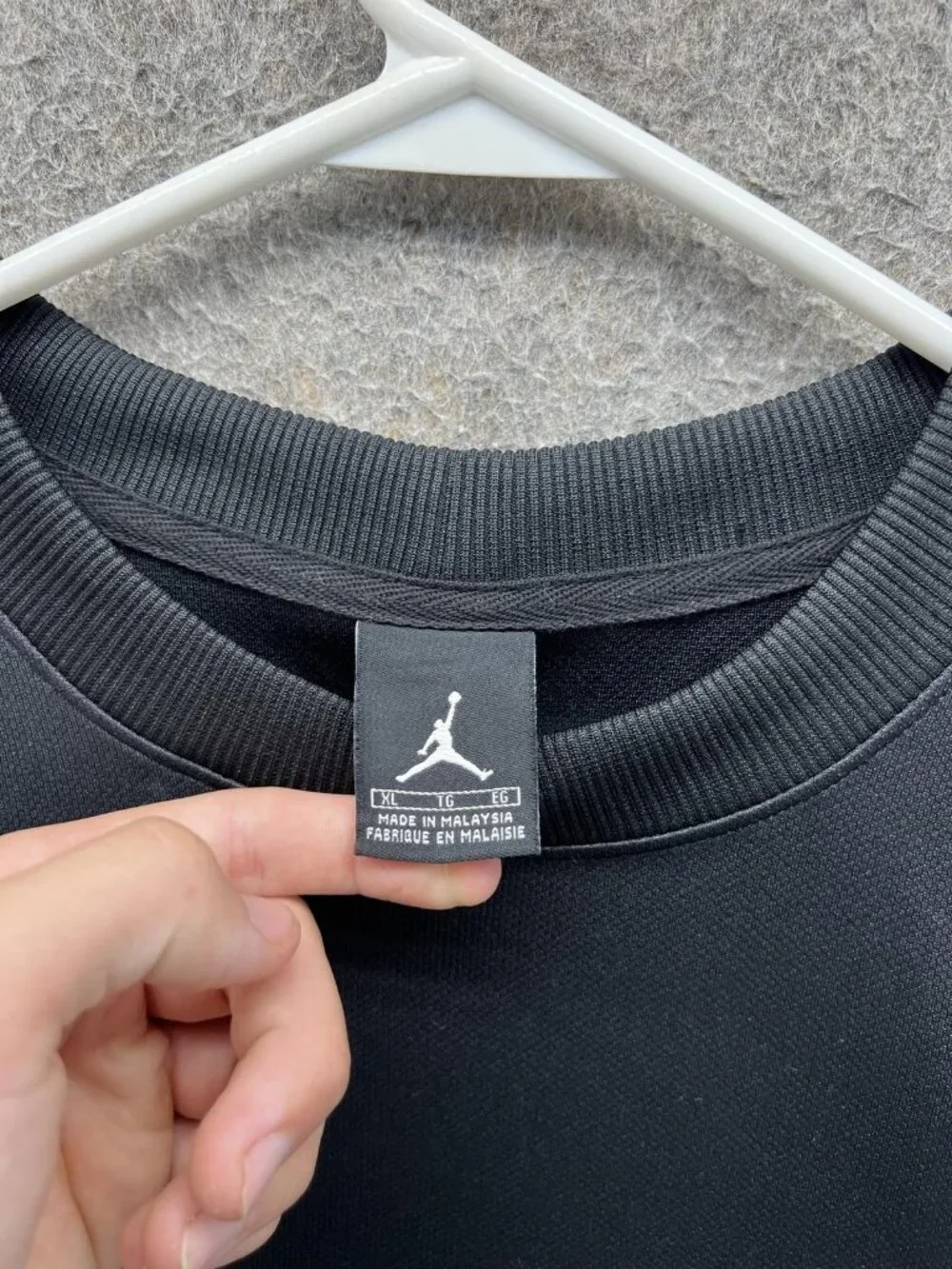 Vintage Jordan Jumpman Shirt Mens XL Black Basketball Performance Top 90s Y2K